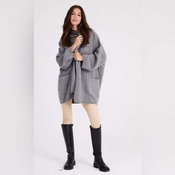 beryll Sweaters - Beryll Cocoon Cardigan | Gray - +Beryll Worn By Good People